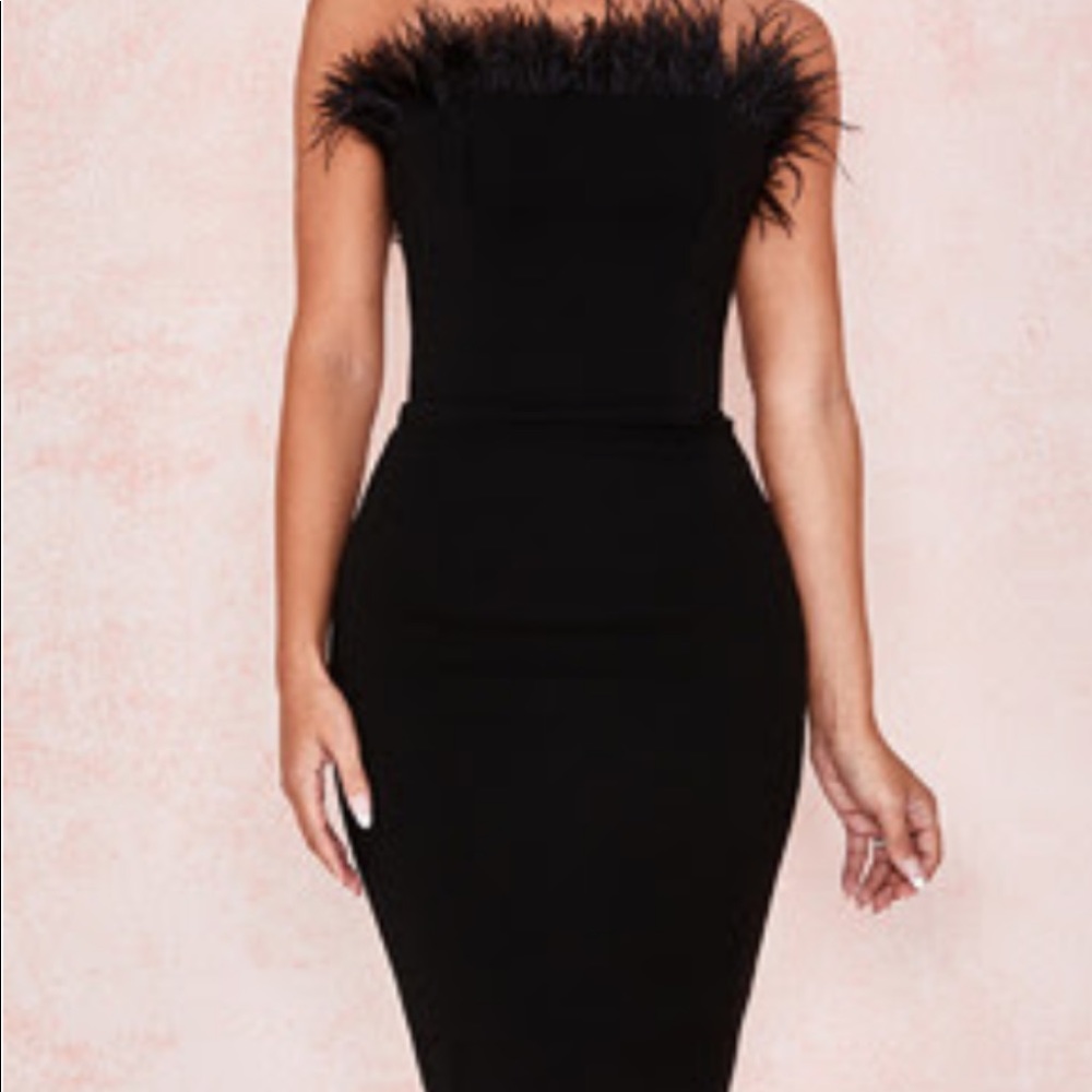 House of cb black dress size large